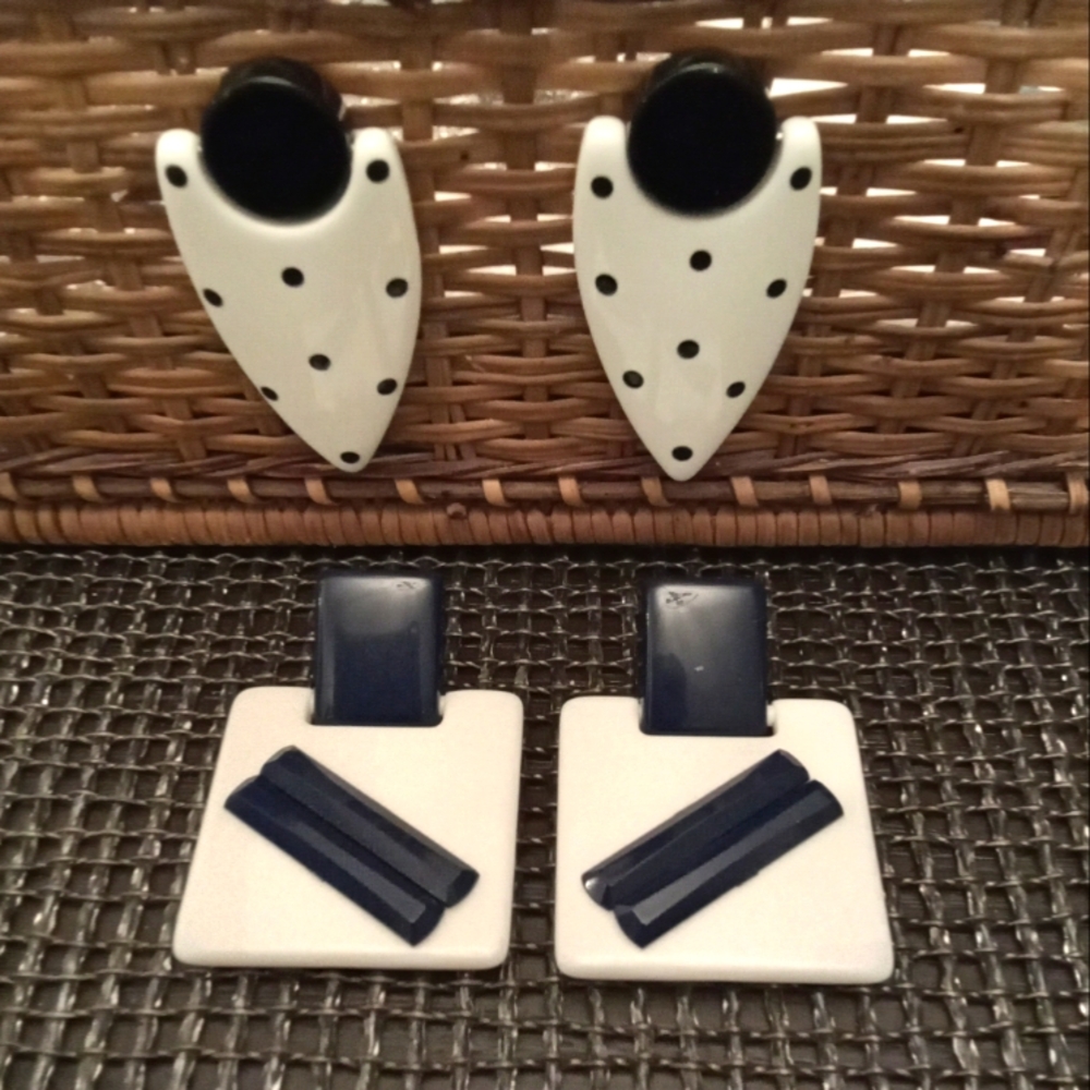 Bold Vintage Pierced Earrings Bundle